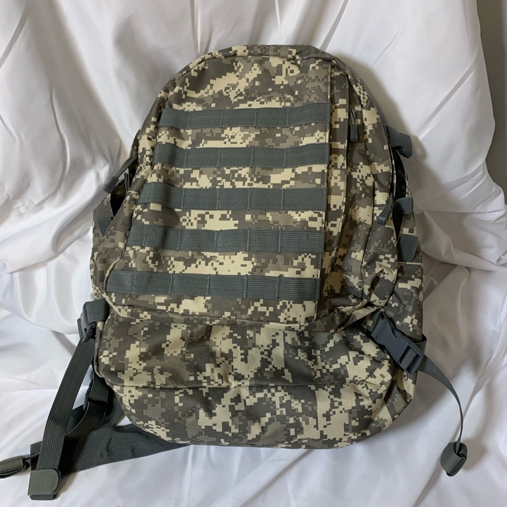 Digital Camo Tactical Backpack - Green/Khaki